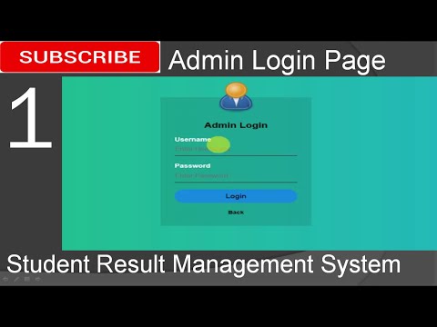 1. Student Result Management System in jsp - Admin Login (Eclipse IDE,Tomcat Sever, MySQL Database)