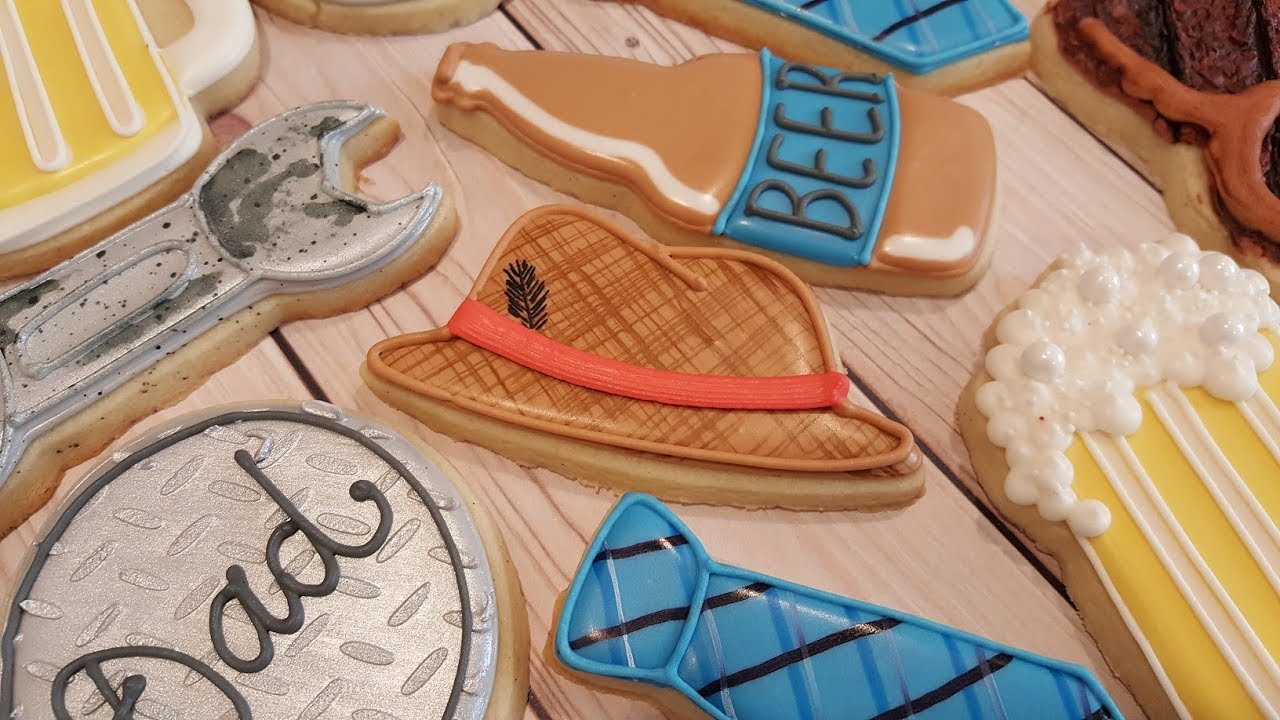 Fedora Hat & Tie Sugar Cookies For Fathers Day on Kookievision