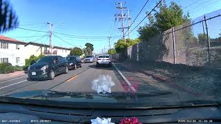 Car rear ended in stop go traffic 