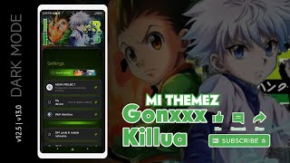 NEW THEME | GON X KILLUA HUNTERXHUNTER THEME FOR MIUI DARKMODE ONLY V12 V13 screenshot 4