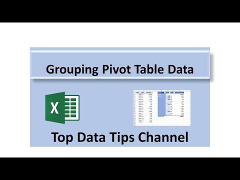 Group Pivot Table Data Items