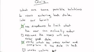 Information Handling Bad Data - Web Development Guide