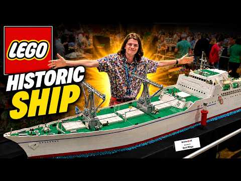 World's First Nuclear Merchant Ship NS Savannah – Huge LEGO Model!