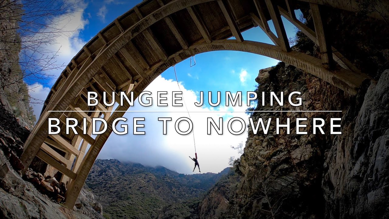 Bungee Jumping Bridge At To Nowhere, East Fork, San Gabriel River 