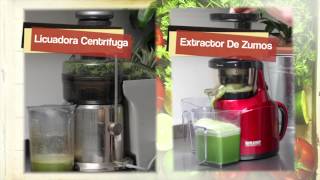 Sabes la diferencia entre un Extractor de Zumos y una Licuadora Centrífuga?  - YouTube
