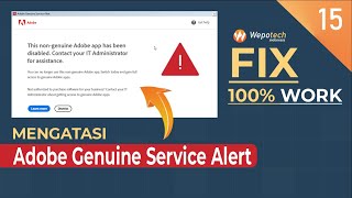 FIX(100% Work)  Mengatasi Adobe Genuine Service Alert | This Non-Genuine Adobe App has been Disable screenshot 2