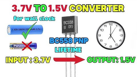 3.7V to 1.5V VOLTAGE CONVERTER 🔋⚡ using Bc558 PNP Transistor