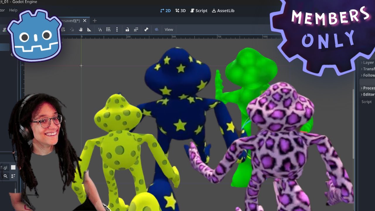 Making a bunch of skins for my Alien character! - YouTube