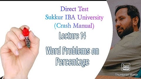 Direct Test Sukkur IBA University (Crash Manual) Practice 30