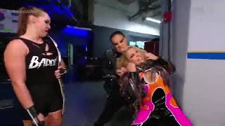 Ronda Rousey Shayna Baszler Attack Natalya Backstage Sd 102822