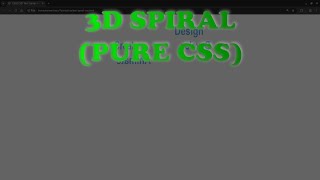 🤯 PURE CSS 3D Text Spiral Animation (NO JavaScript Required!)
