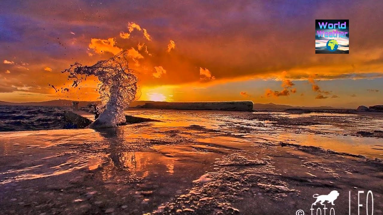 Spectacular sunset near Zadar, Croatia, 14/02/2016 - YouTube