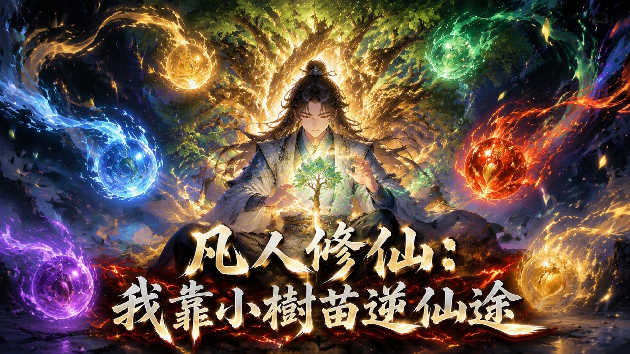 《凡人修仙:我靠小樹苗逆仙途》破爛木頭竟是逆天神樹?廢丹放進去秒變極品仙藥!系統:五行同修,我看誰敢叫我廢材