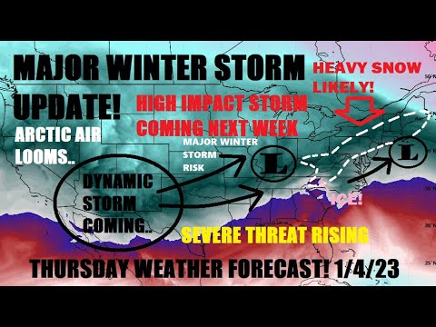 Major Winter storm update! Heavy snow & significant ice. Large storm ...