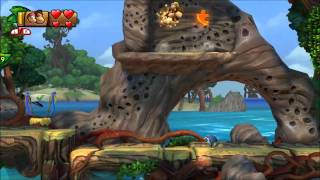 Donkey Kong Country: Tropical Freeze - 100% Walkthrough - 1-2 Shipwreck Shore (Puzzle and KONG) screenshot 3