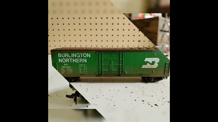 My first attempt at weathering a model railroad car