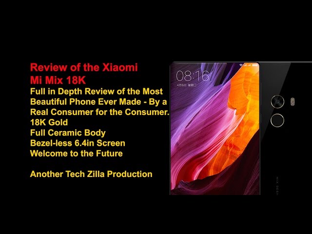 Xiaomi Mi Mix Review - The 18K Gold Version - YouTube