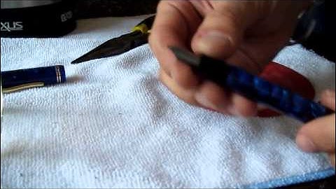 How to heat set a fountain pen feed