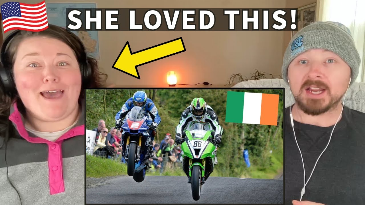 Irish Motorcycle Road Racing is INSANE! Americans React YouTube