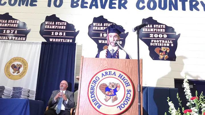 Joseph McGlynn speaks at Reedsburg Area High Schoo...