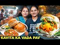 Kavita ka dhaba  vada pav girl of pakistan  pav bhaji bun kabab paratha karachi street food