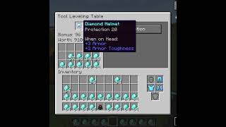 How To Enchantments At Lvl 20 Diamond Armor Set screenshot 5