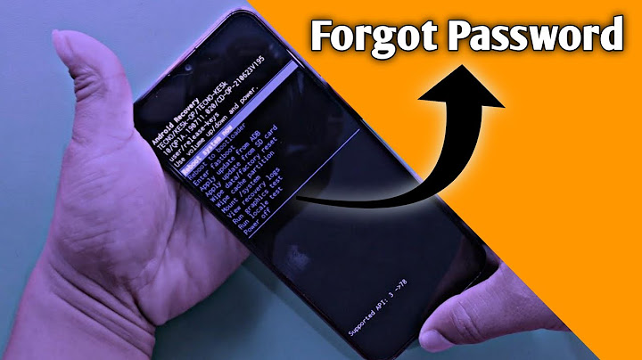 How to get into a phone without knowing the password