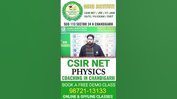 Guru Institute Chandigarh-Call-98721-13133|CSIR NET Coaching in Chandigarh|JRF  Coaching in Chd|