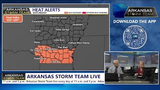 Blistering heat lingers but cooler weather is on the way | Arkansas Storm Team Live
