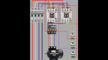 Forward Reverse Starter Wiring | 3 Phase Induction Motor Control Circuit | Electrical Panel Wiring