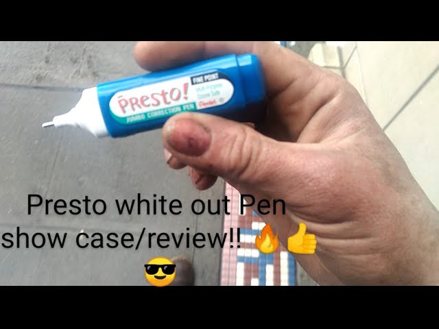presto whiteout pen review/tagging session!! 