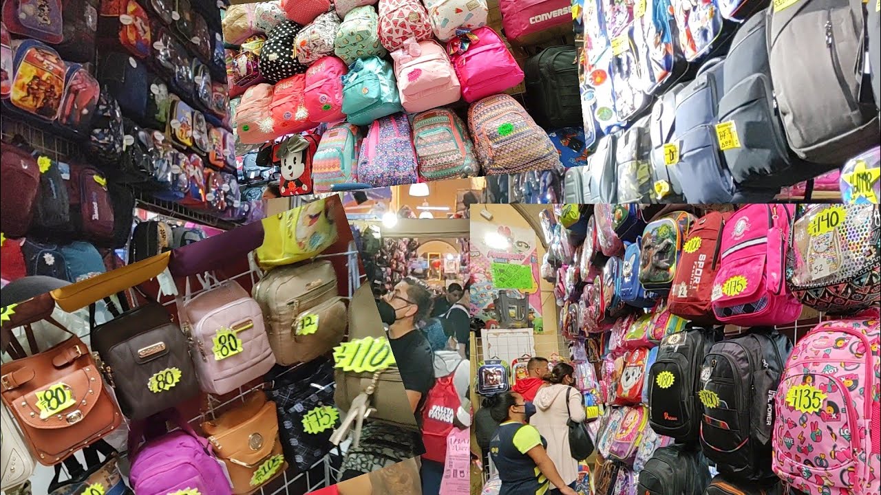 EL MERCADO DE MOCHILAS Y BOLSOS MÁS SURTIDO Y BARATO DEL CARMEN: TODO