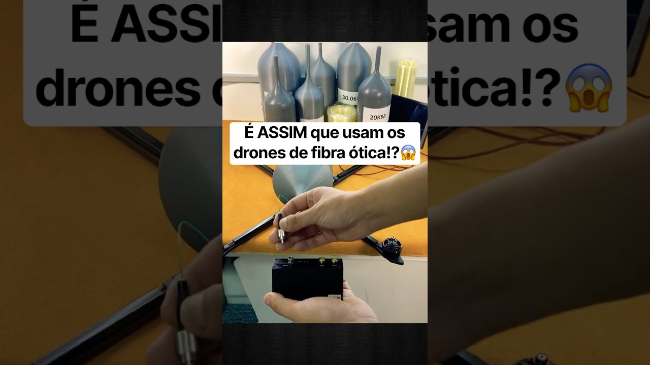 Como funcionam os drones de fibra óptica?