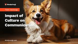 Impact of Culture on Communication - Research Paper Example