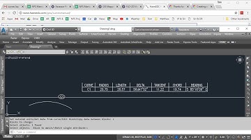 HawsEDC Simple Curve Data Tables for AutoCAD - Tutorial