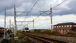 2014.11.16 E129系A3編成 信越本線試運転 亀田駅付近通過