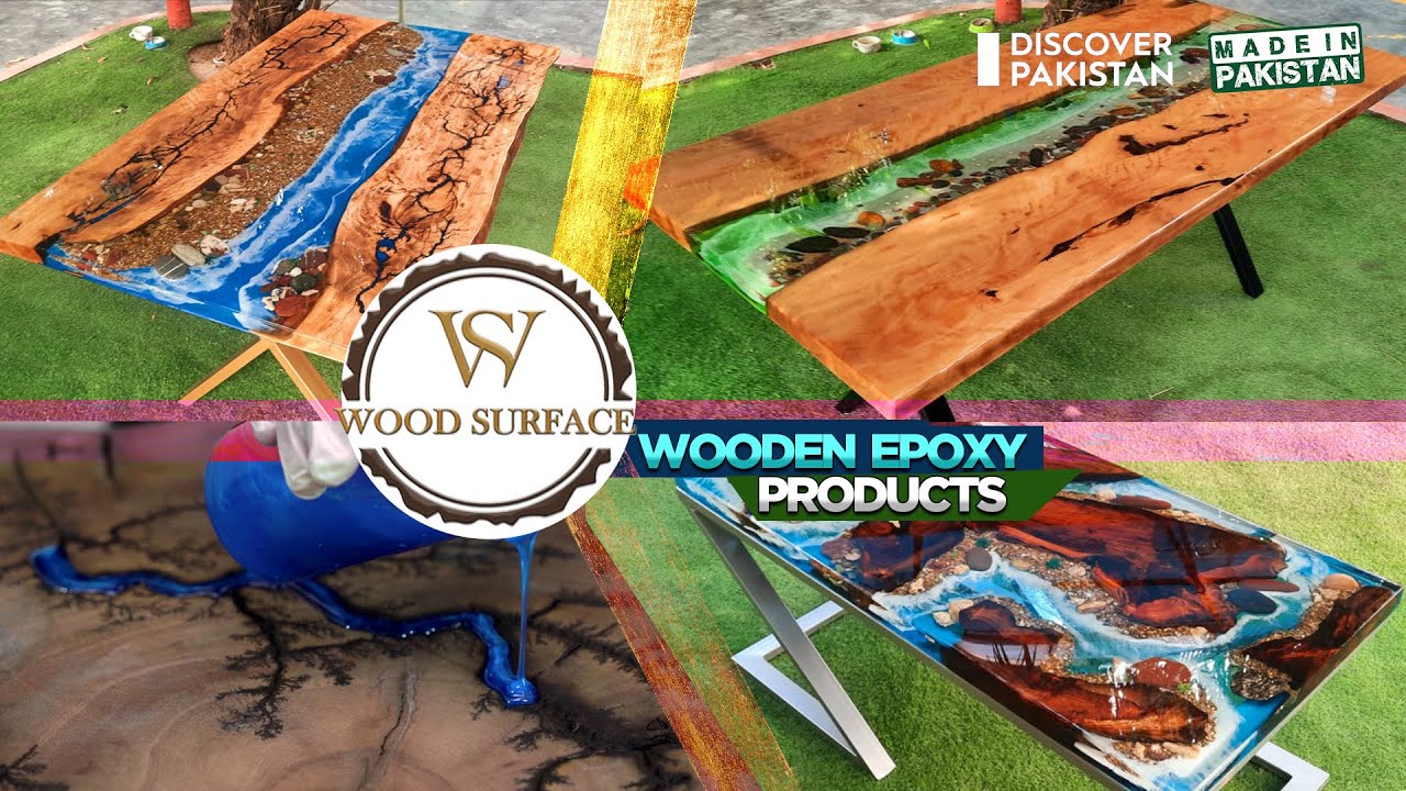 How Wooden Epoxy Table is Made Made in Pakistan Wood Products YouTube