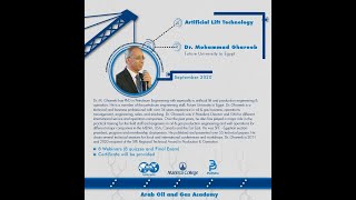 Artificial Lift Technology, Dr. Mohamed Ghareeb 01/08