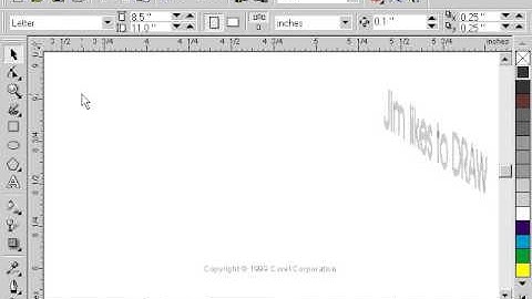 CorelDraw 9 for PC - interactive drop shadow tool