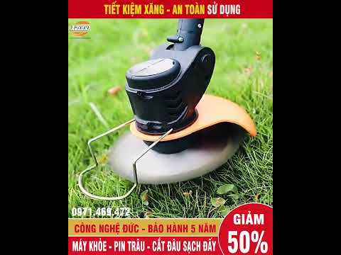 Video MÁY CẮT CỎ CHẠY BẰNG PIN [X2000] - youtube
