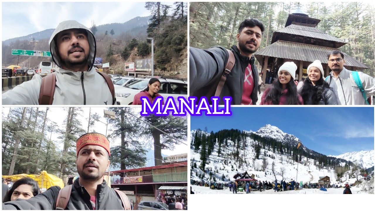 First Day in Manali ❄️|Hidimba Devi Temple🛕| Old Manali 🏔️ and Mall road of Manali 🌨️
