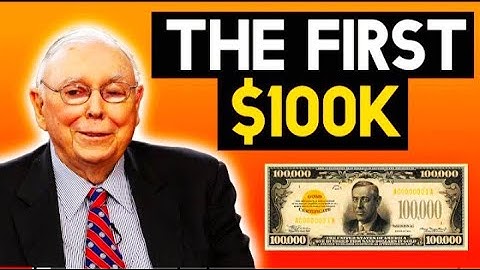 Charlie Munger: Why your first $100,000 will CHANGE YOUR LIFE @TipsMoney  #CharlieMunge  #Financial