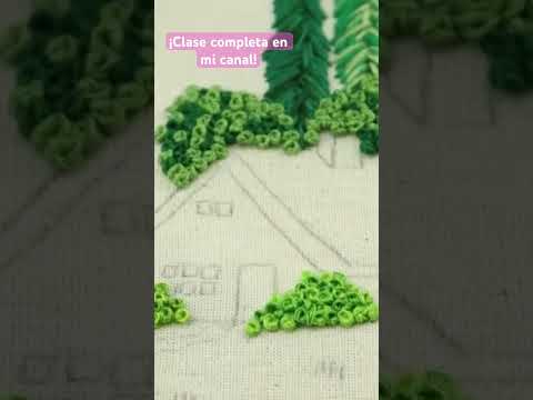 Bordado de paisajes #bordandoarte #bordadoamano #bordadofantasia #bordar #embroidery #stitching