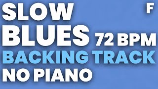 Slow Blues In F Backing Track 72 Bpm - No Piano