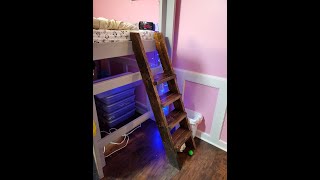 DIY Loft Bed Ladder out of 2x6's