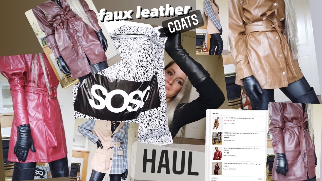Asos Faux Leather Coats Blazers and Shacket Haul and Try On Spring Outfits