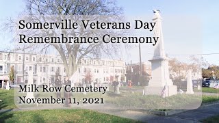 Somerville Veterans Day Remembrance Ceremony 2021