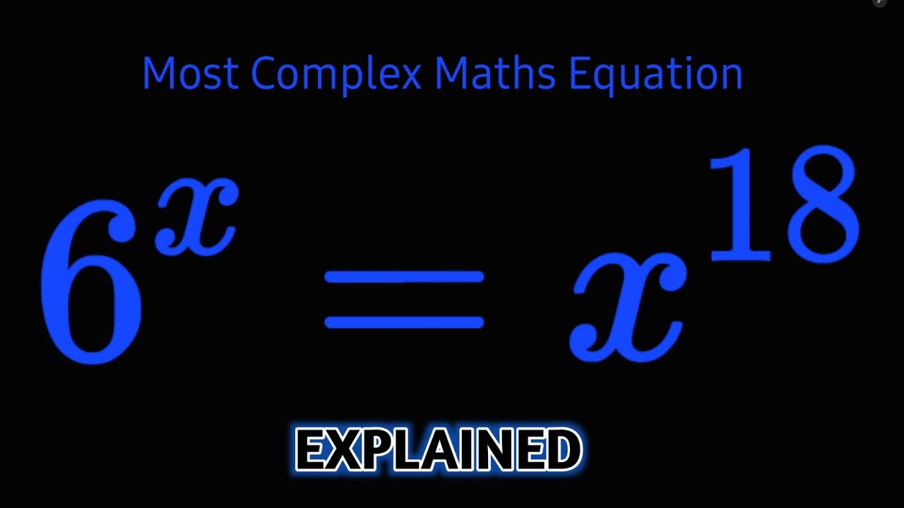 The Most General way to solve exponential equations without a ...