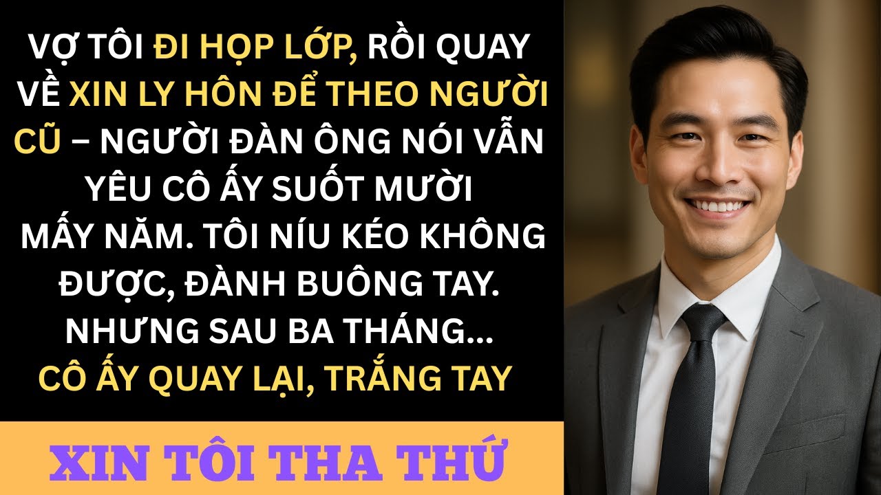 Vợ Họp Lớp Về Đòi Ly Hôn  — 3 Tháng Sau Trắng Tay Quay Lại Xin Tôi Tha Thứ