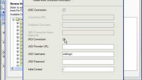 Crystal Reports Tutorial JDBC (JNDI) Business Objects Training Lesson 2.11